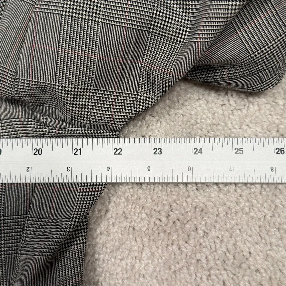 Jos A Bank Executive Collection Glen Plaid Blazer Grey Red Blue 43 Long Wool